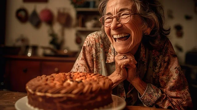 mulher na menopausa feliz