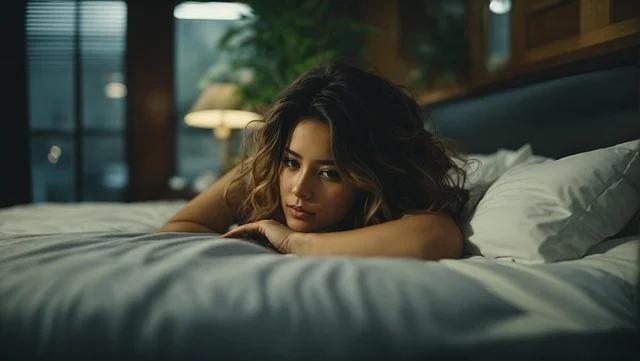 mulher na menopausa cansada